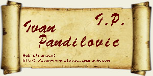 Ivan Pandilović vizit kartica